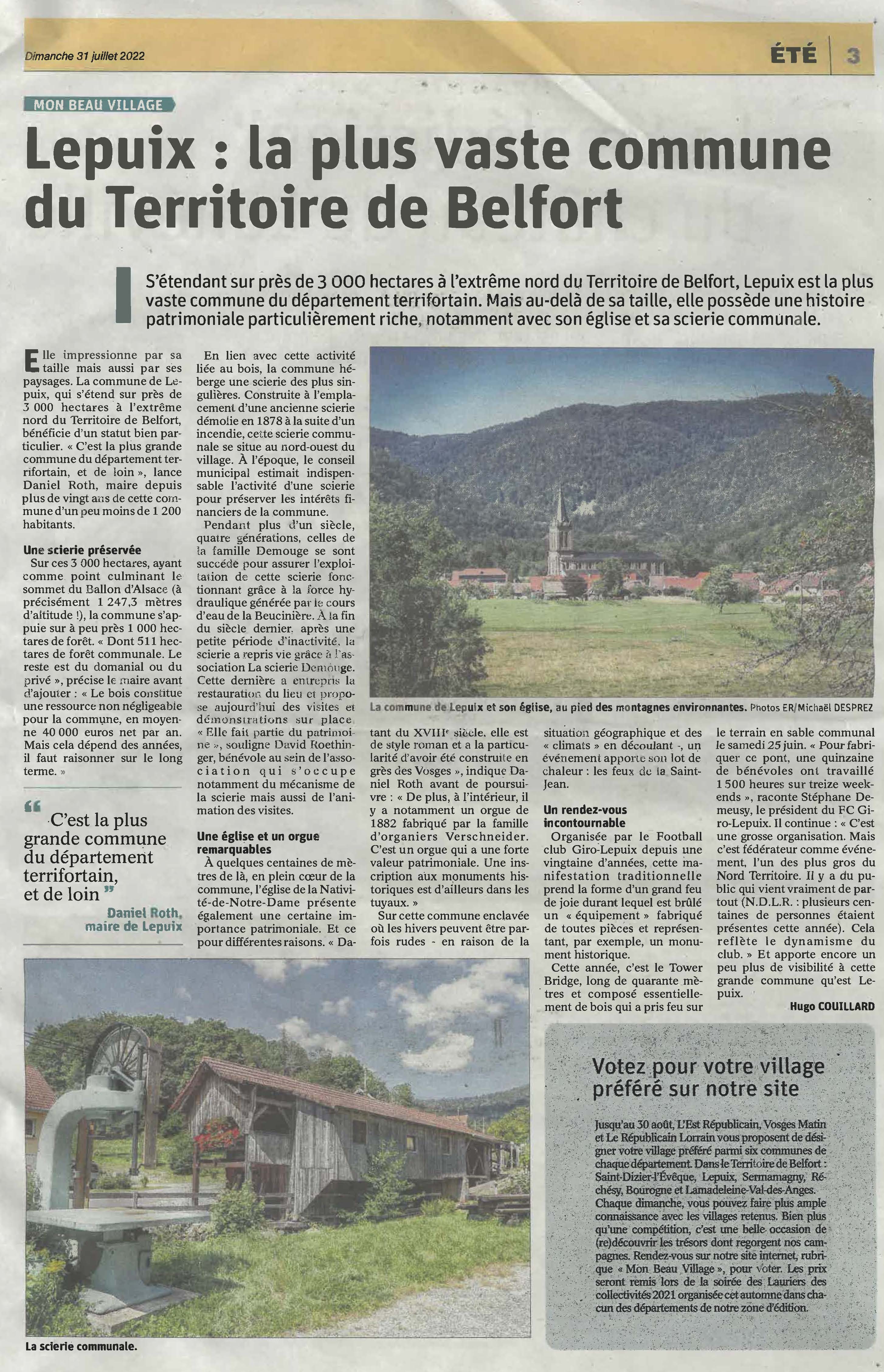 Lepuix plus vaste